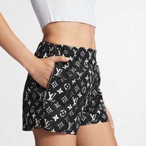 Louis Vuitton stencil effect monogram shorts